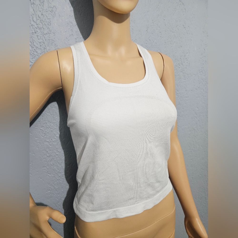 White Ribbed Tank Top